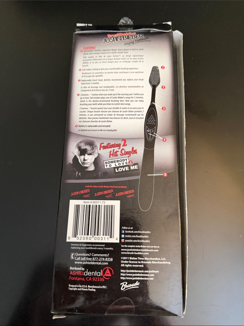 Justin Bieber singing toothbrush, new! - Picture 6 of 7